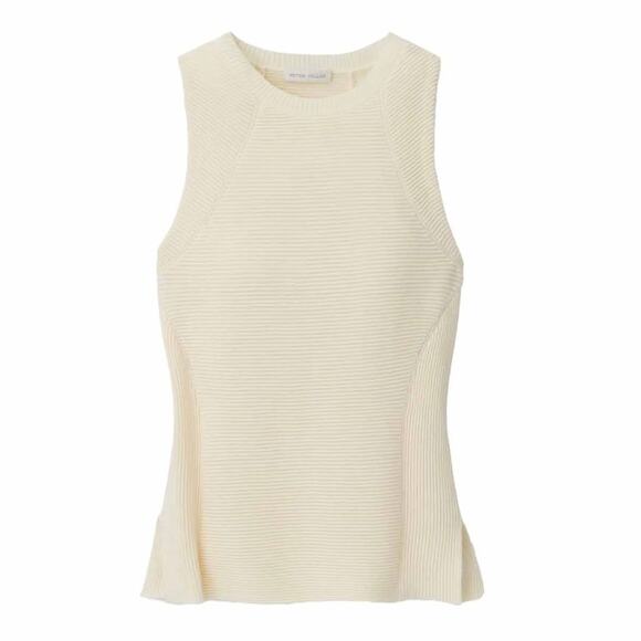 NWT PETER MILLAR WOMEN'S CAMPBELL OTTOMAN RIB SLEEVELESS SWEATER SMALL - Picture 1 of 7